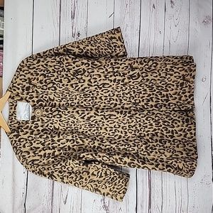CAbi Cheetah/Leopard Duster Jacket M